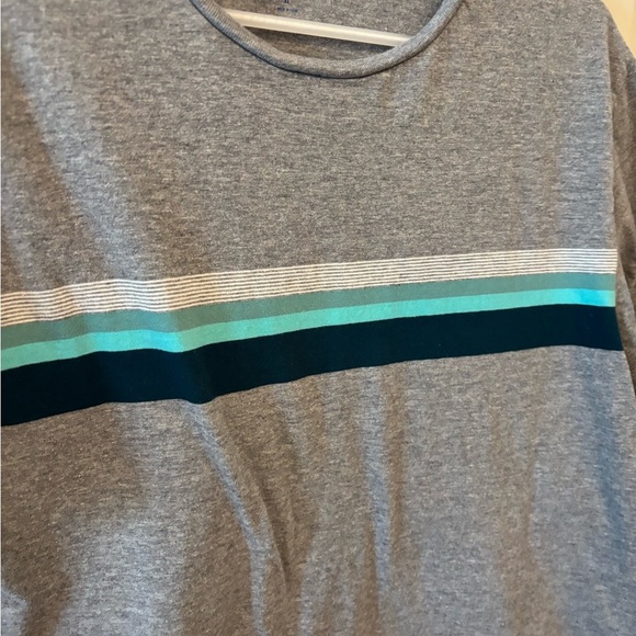 Old Navy mens grey basic striped soft casual tee shirt size XL - Picture 3 of 6